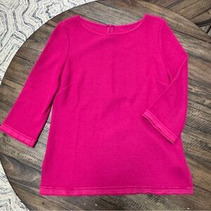 St. John | Fuchsia Knit Top